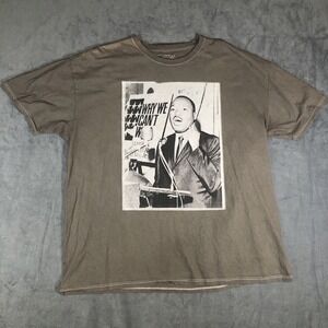 Martin Luther King Jr Brand 3XL Gray T Shirt If We Are To Have Peace On Earth…